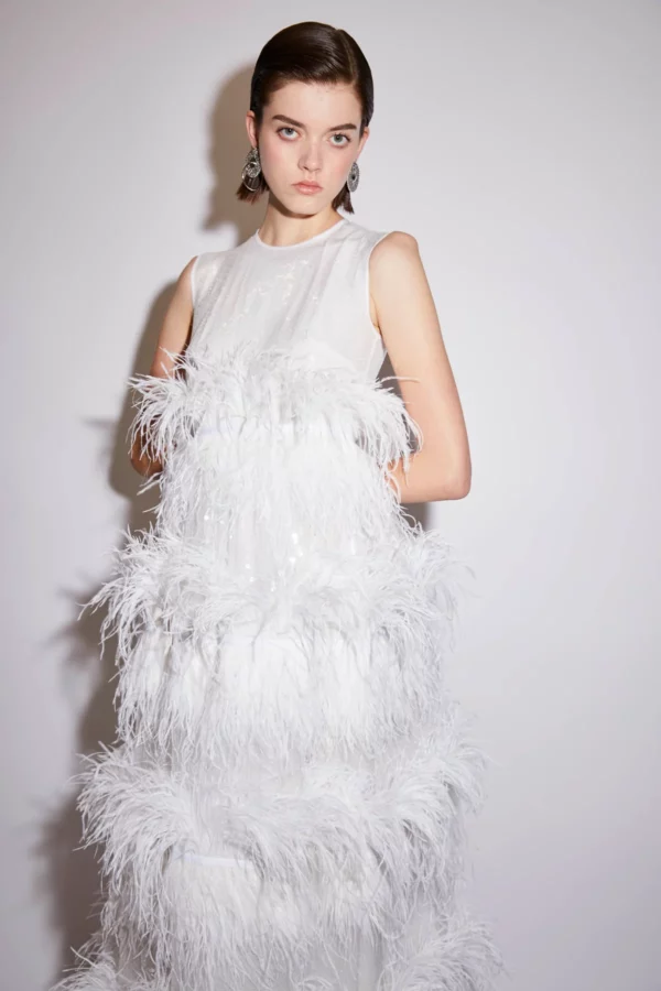 ANAIS DRESS WHITE SEQUINS