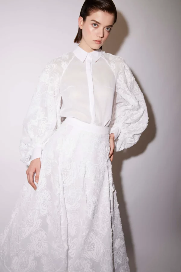 FERNANDA SHIRT WHITE EMBROIDERED COTTON