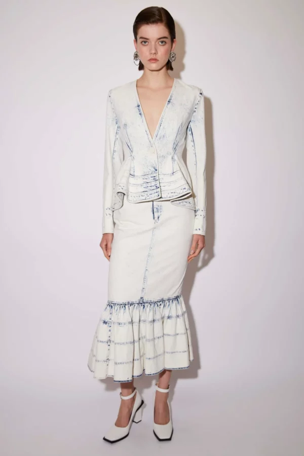 NOELANI SKIRT STONEWASH BLUE DENIM