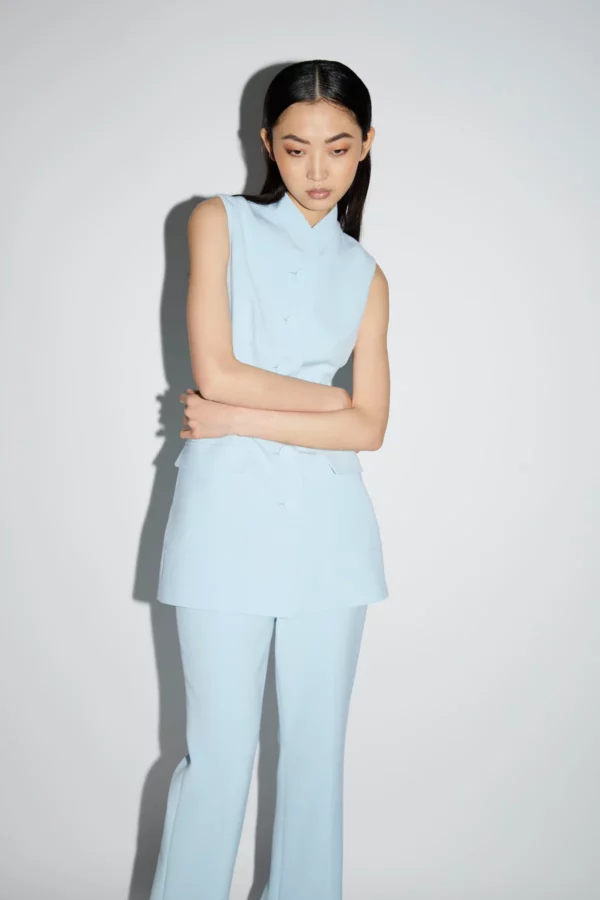 PAIGE JACKET SKY BLUE CREPE