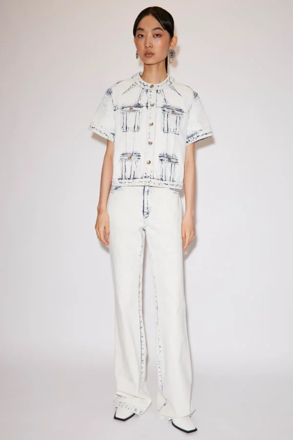 PIERRE TROUSERS STONEWASH BLUE DENIM